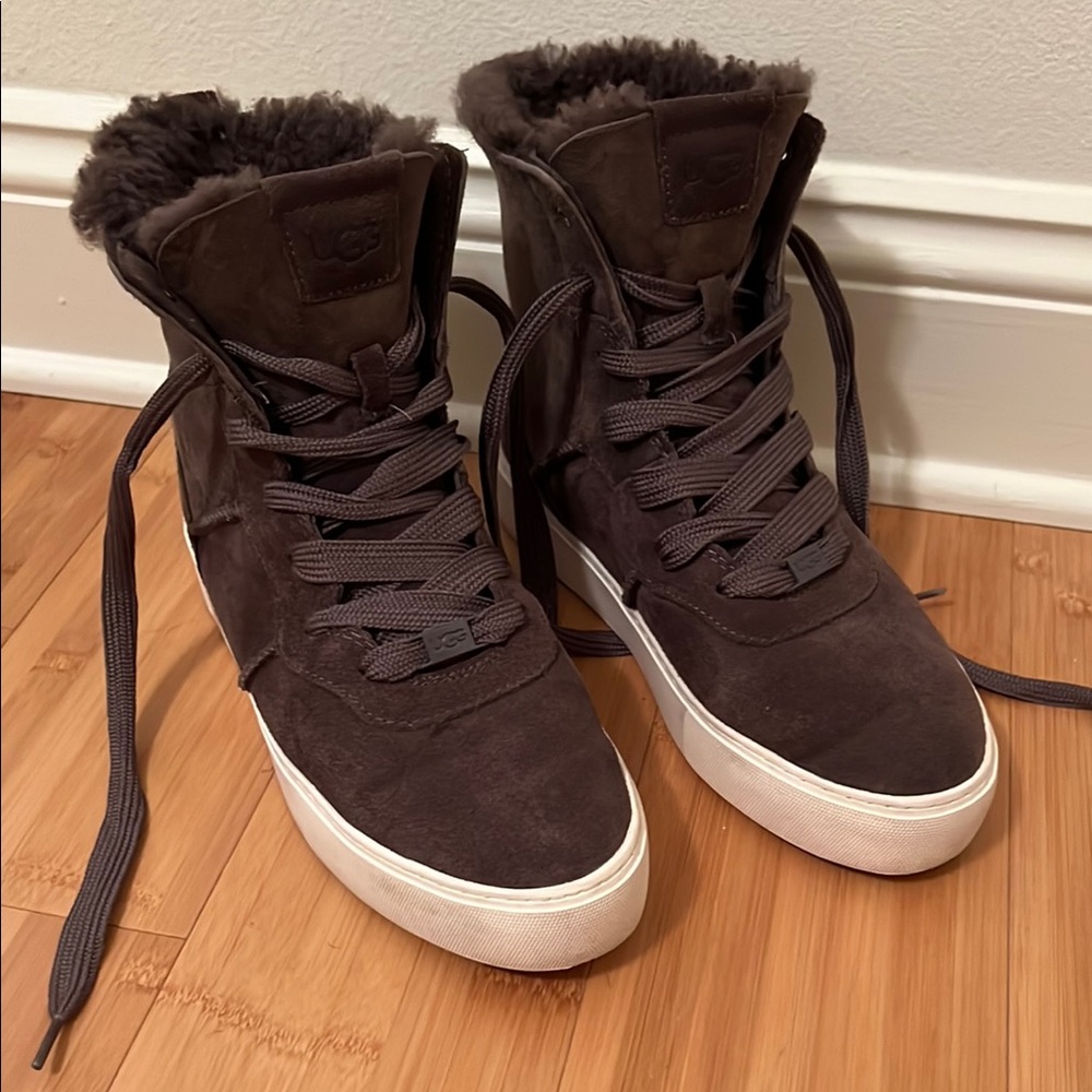 UGG Women's Brown High-Top Sneakers